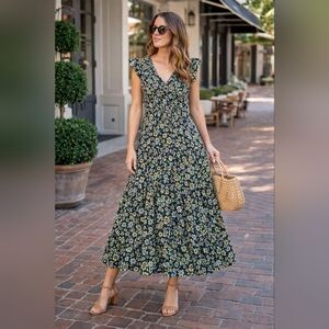 Lovely Melody Floral Maxi Dress